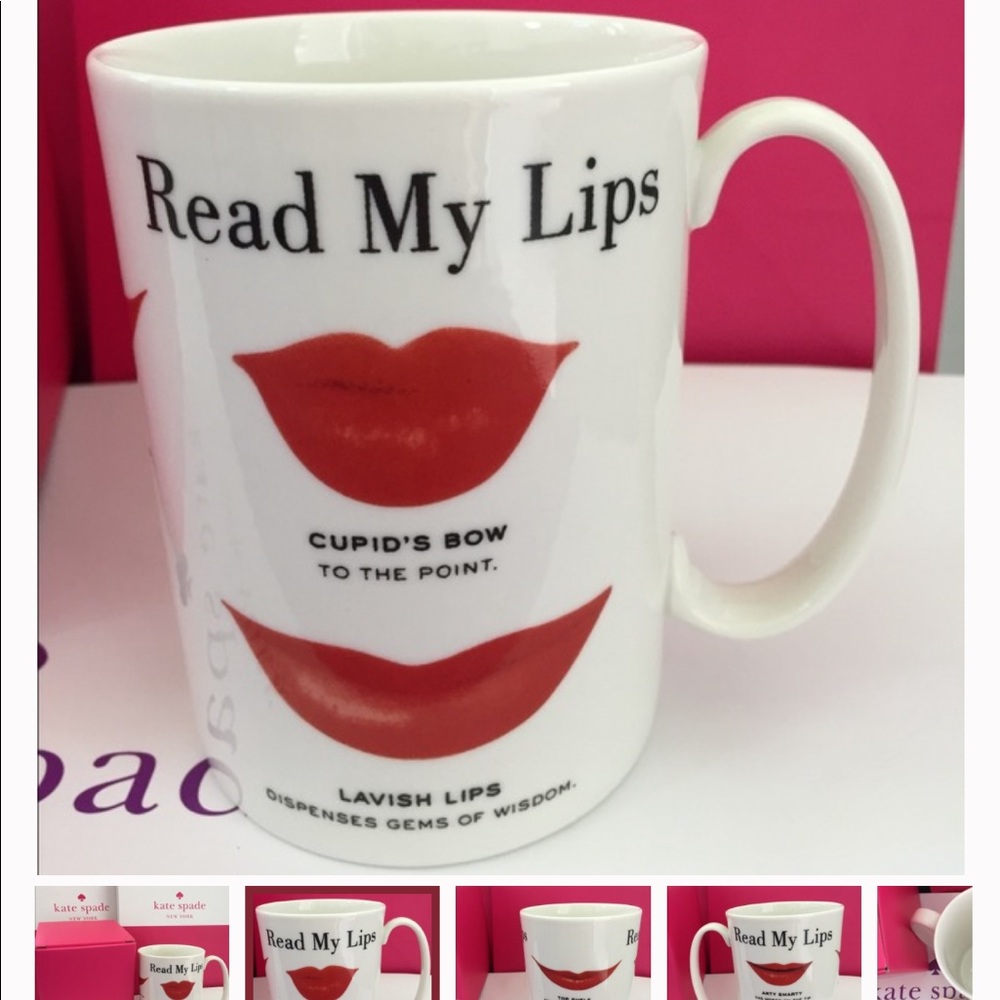 Kate Spade “Read my lips” Mug